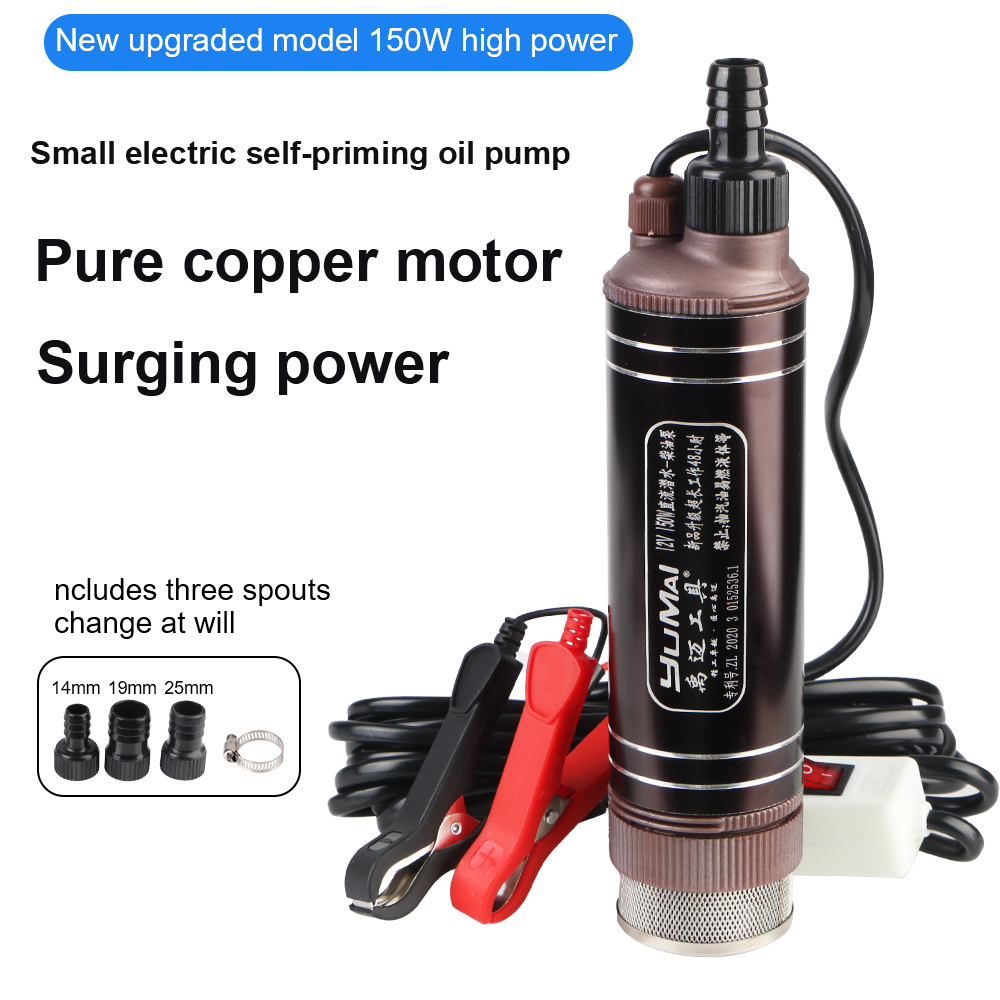Water Pump Submersible Mini - High Power Self-priming Oil Pump Mini