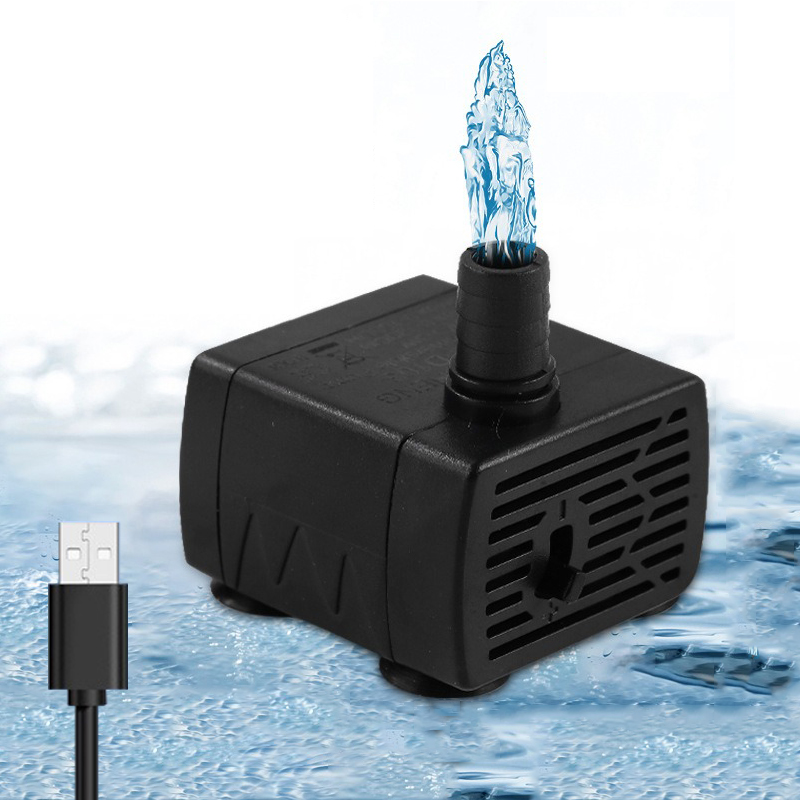 Water Pump Submersible Mini - Ultra Quiet USB Aquarium Fish Tank