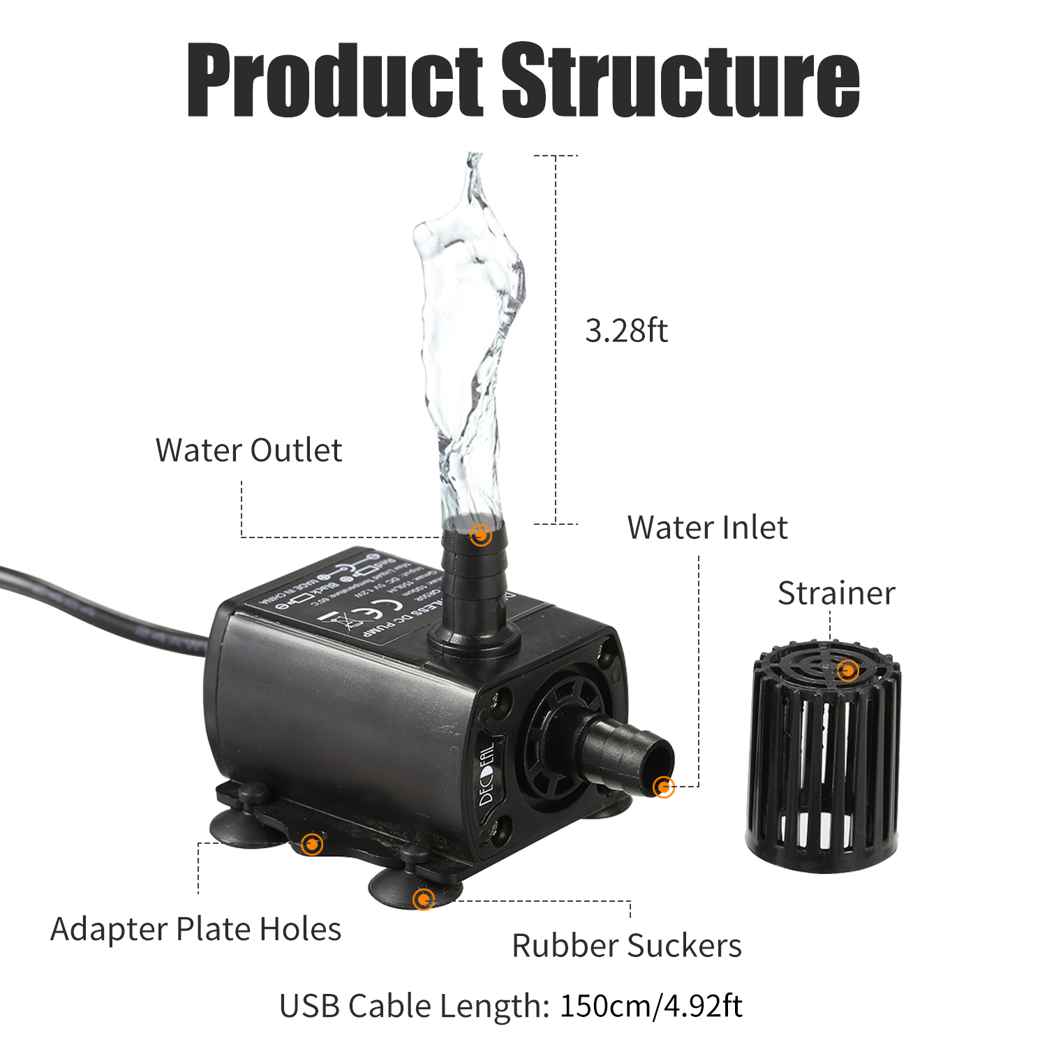 DECDEAL USB Water Pump with St - Water Pump Submersible Mini review and price