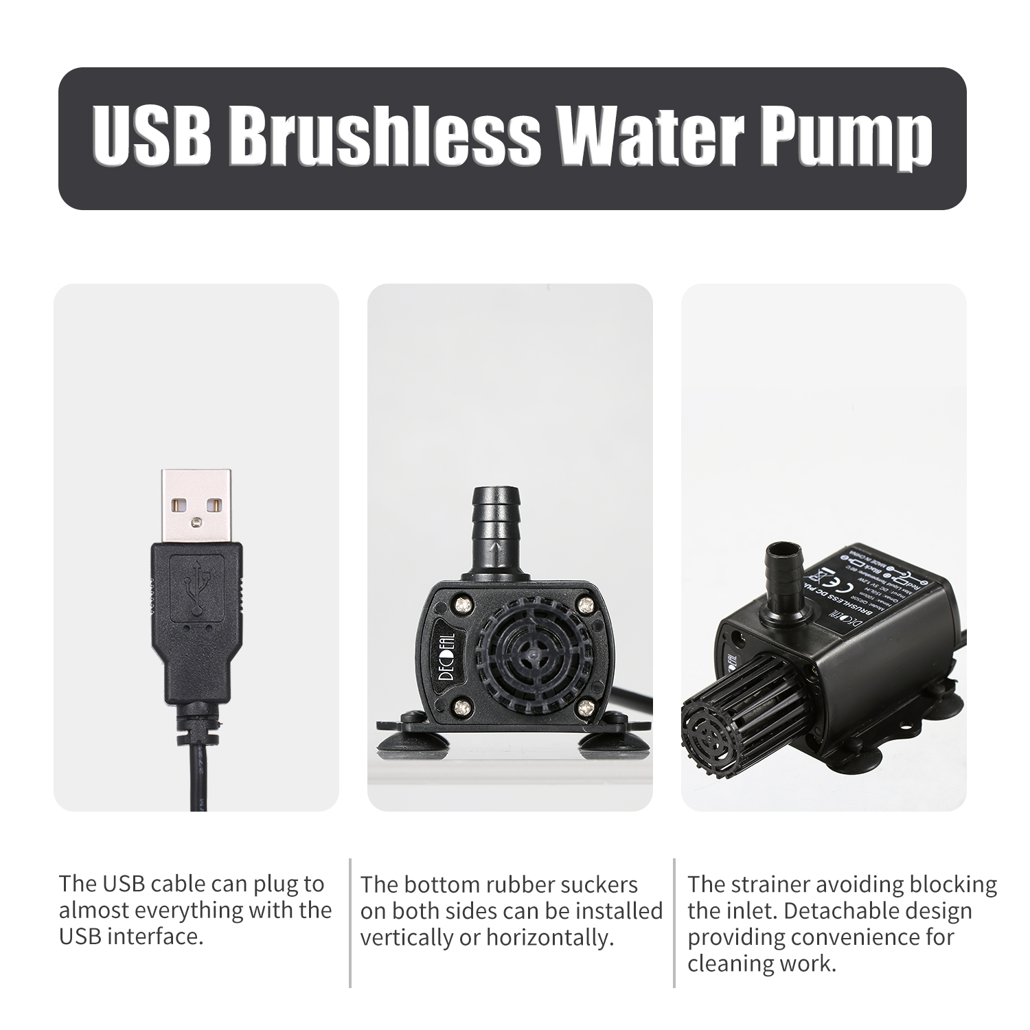 DECDEAL USB Water Pump with St - Water Pump Submersible Mini review and price
