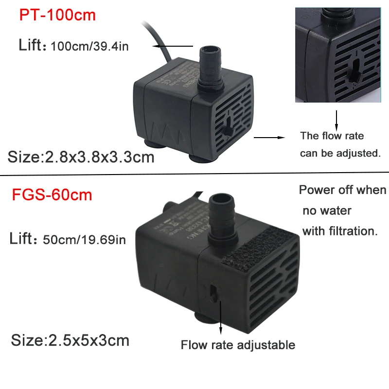 USB Aquarium Submersible Water - Water Pump Submersible Mini review and price